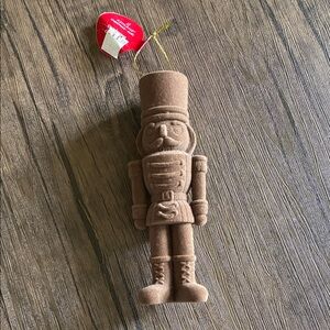 Ashland Brown Velvet Nutcracker Ornament
